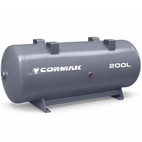Horizontaler Druckluftbehälter CORMAK 200L 11bar für Kompressor
