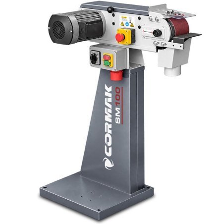 Bandschleifmaschine für Metall CORMAK SM100 mit Untergestell