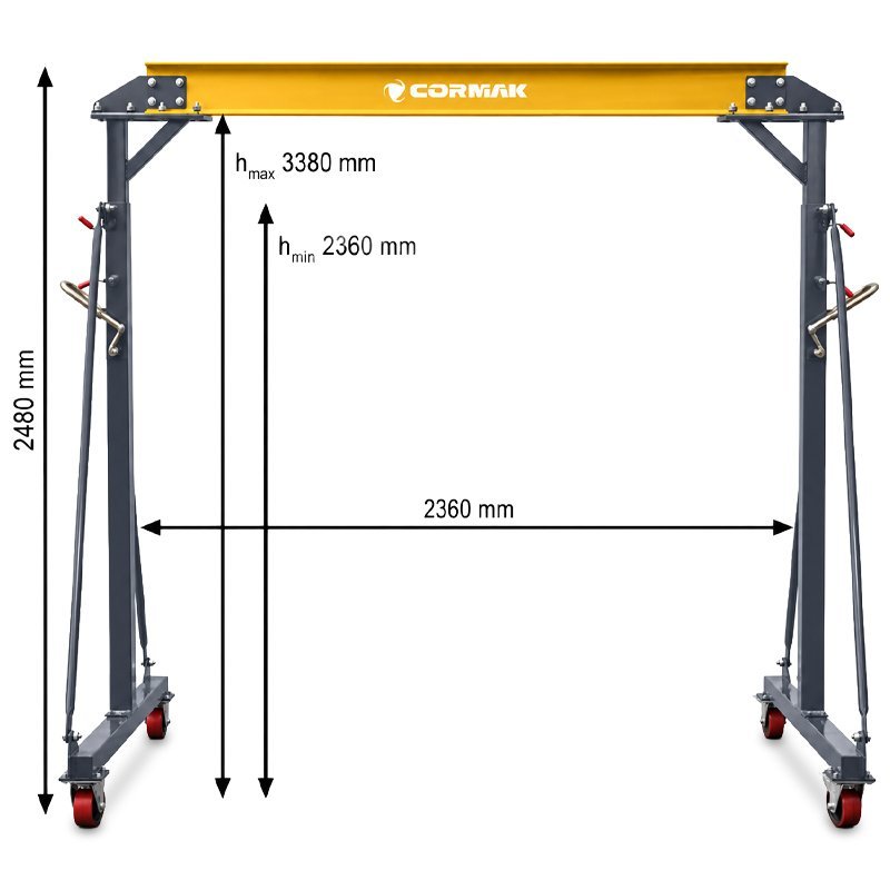 Mobiler Portalkran CORMAK PK2 2T (Tragkraft 2000kg)