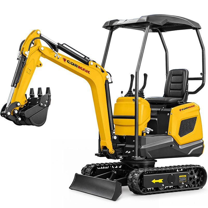Minibagger CORMAK KL10 1.000kg mit Joystick-Steuerung und verstellbarem Kettenfahrwerk