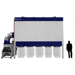 Industrielle Absauganlage CORMAK DCV21750 für Späne und Sägemehl