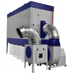 Industrielle Absauganlage CORMAK Vibra Motor DCV47850 m³/h PREMIUM 60HP für Späne und Sägemehl