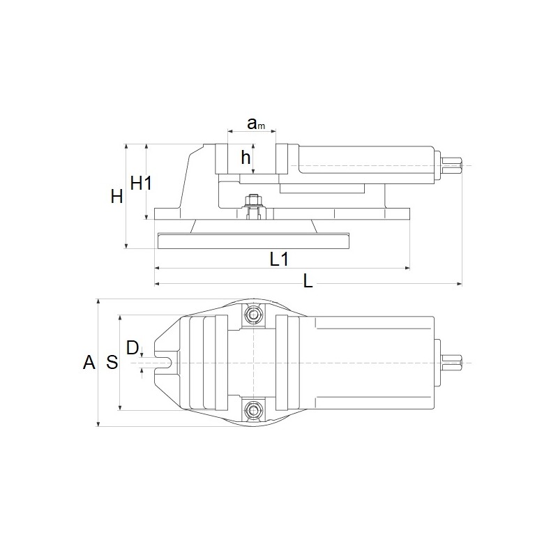 Maschinenschraubstock QH125 125x100mm | Hersteller CORMAK