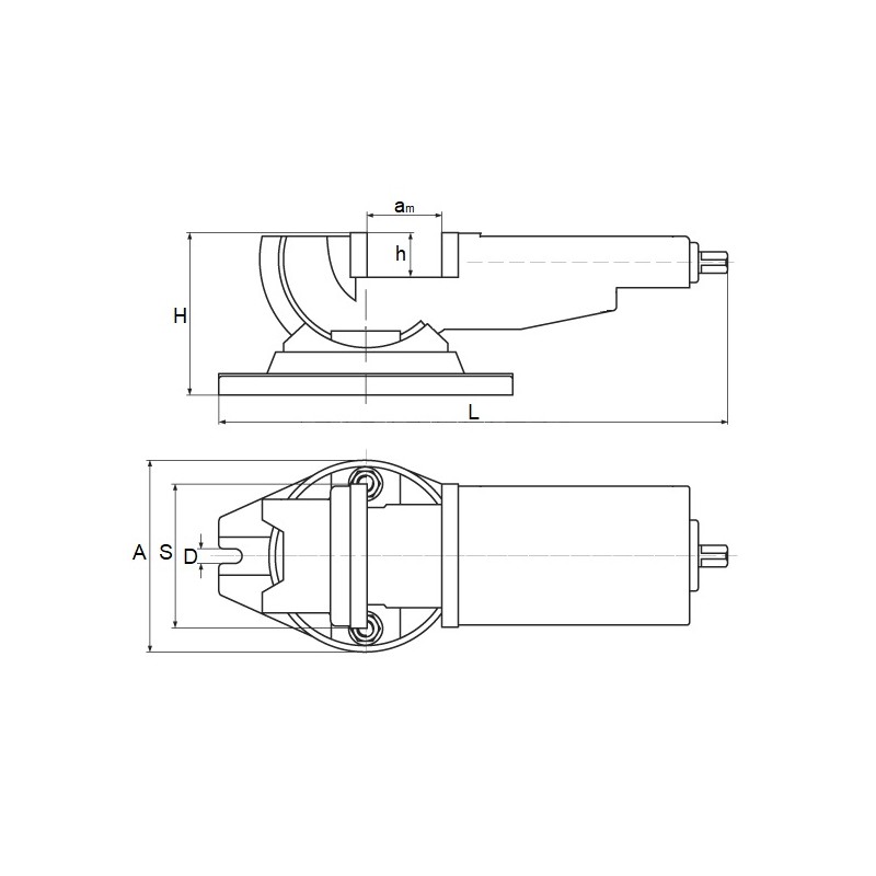 Maschinenschraubstock 160 mm