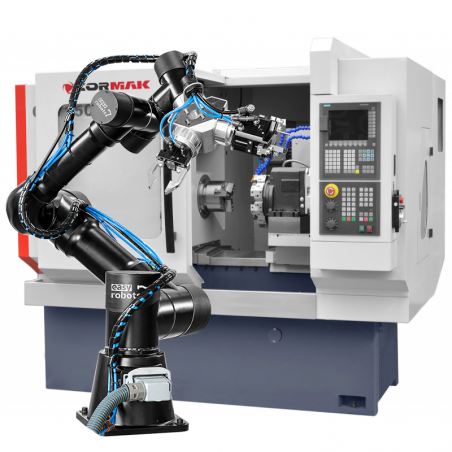 CNC-Drehmaschine CORMAK CK7150LT6 mit angetriebenen Werkzeugen + Roboter
