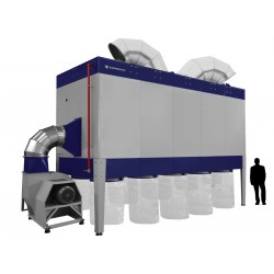 Industrielle Absauganlage CORMAK DCV21750 für Späne und Sägemehl
